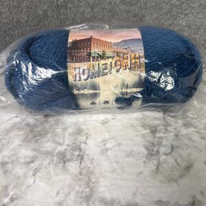 Lion Brand Hometown Yarn #6 Super Bulky Athens Blue Sky Acrylic 81 yd 5 Oz